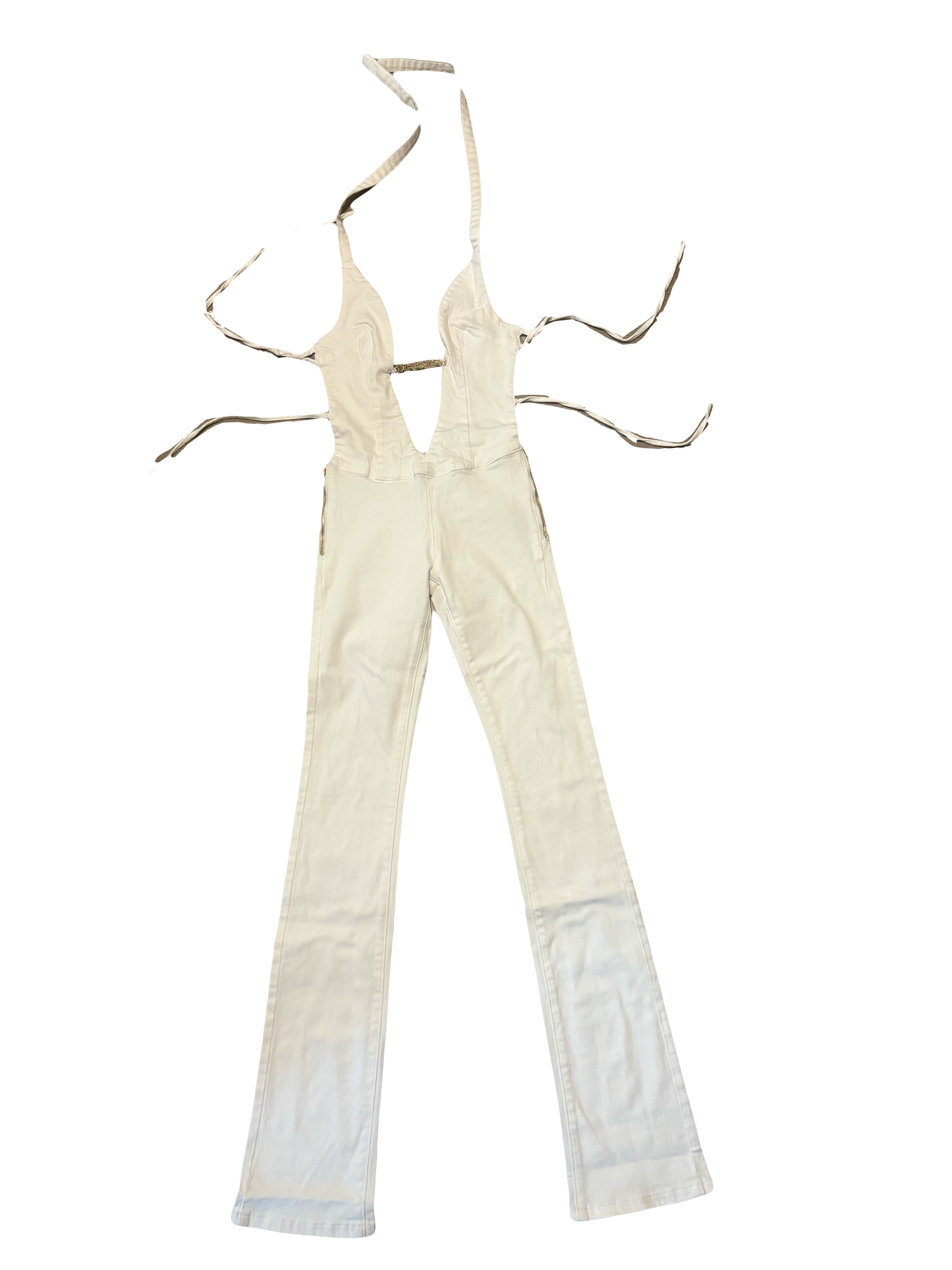 White Denim Vixsin Jumpsuit